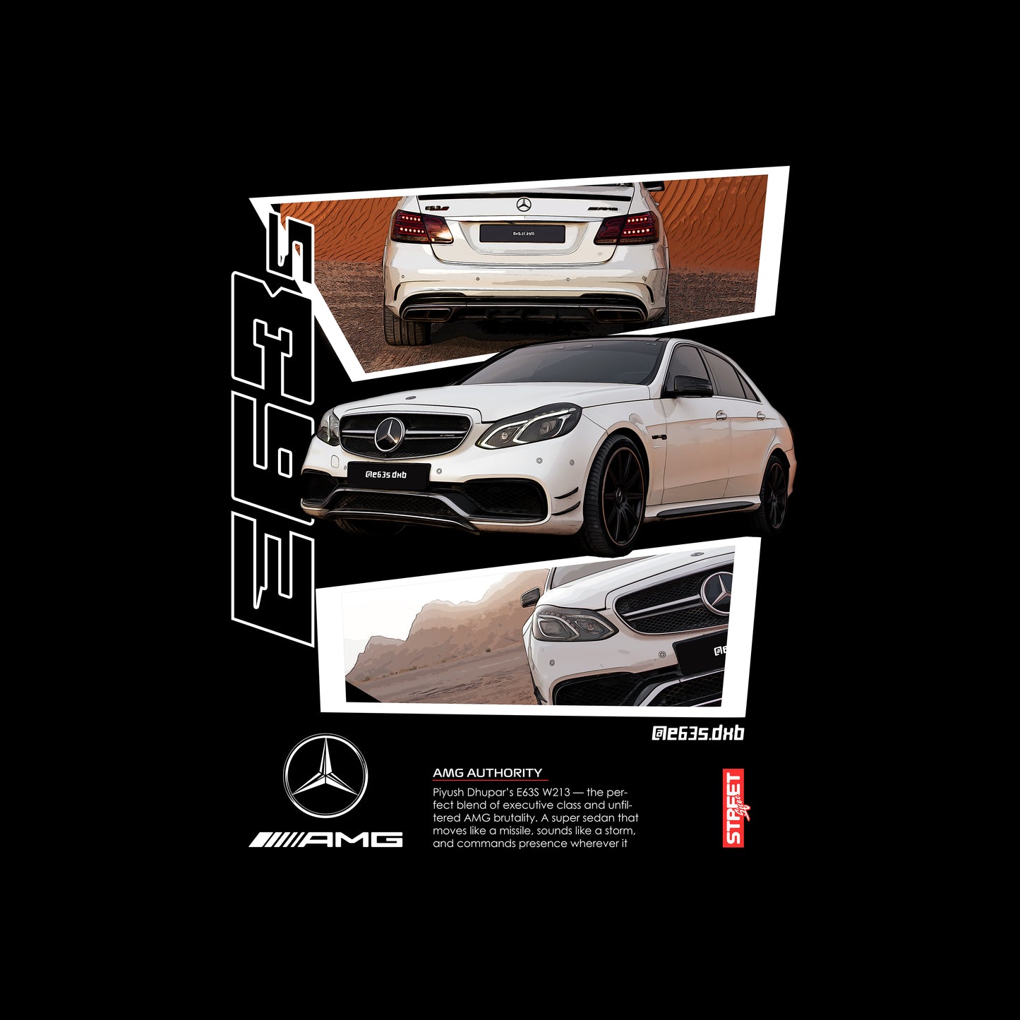 Piyush Dhupar's E63s AMG - Oversized T Shirt