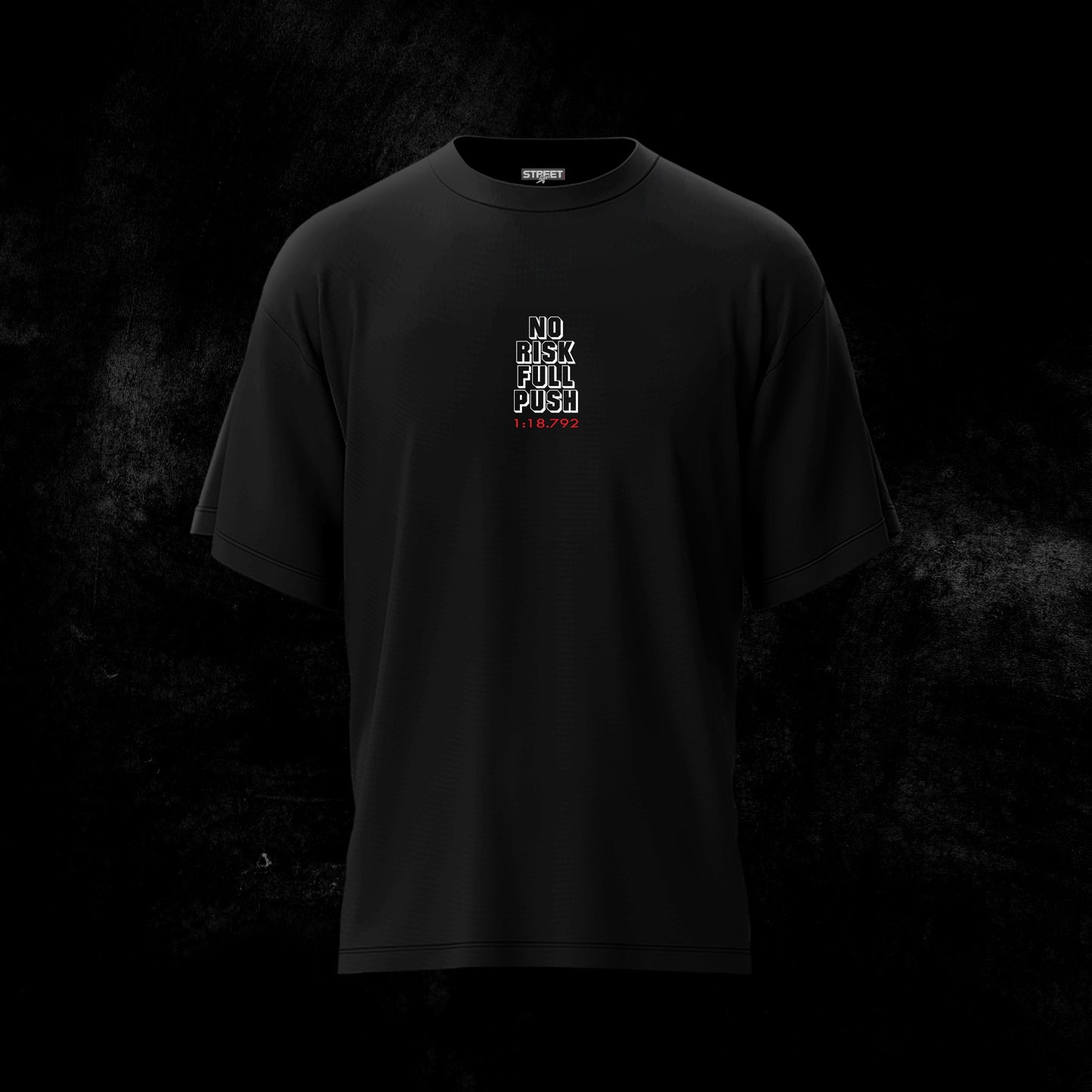 No Risk Full Push - Max Verstappen – Oversized T-Shirt