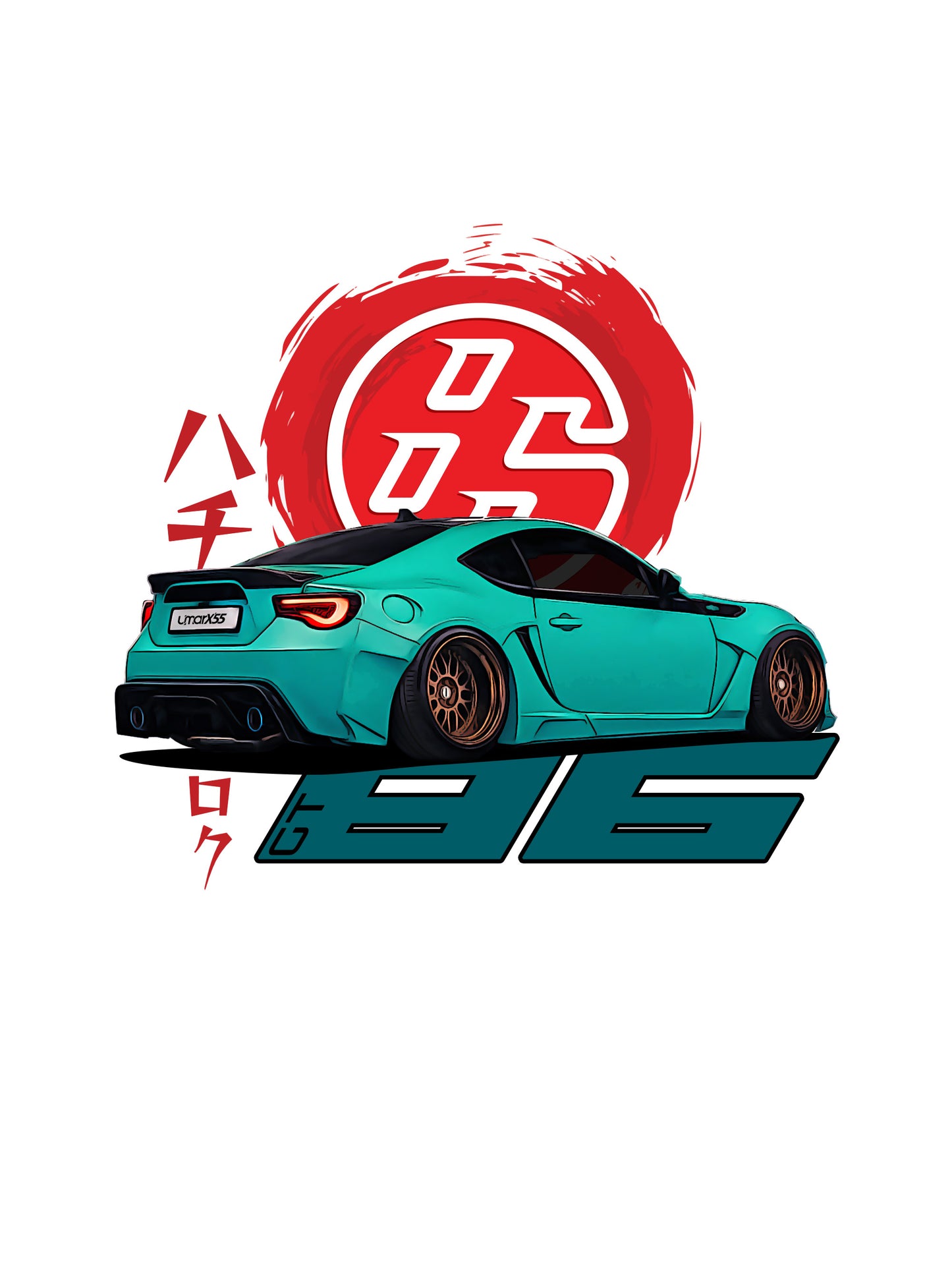 Umar Malik's GT86 - GO LOW OR GO HOME - Oversized T Shirt