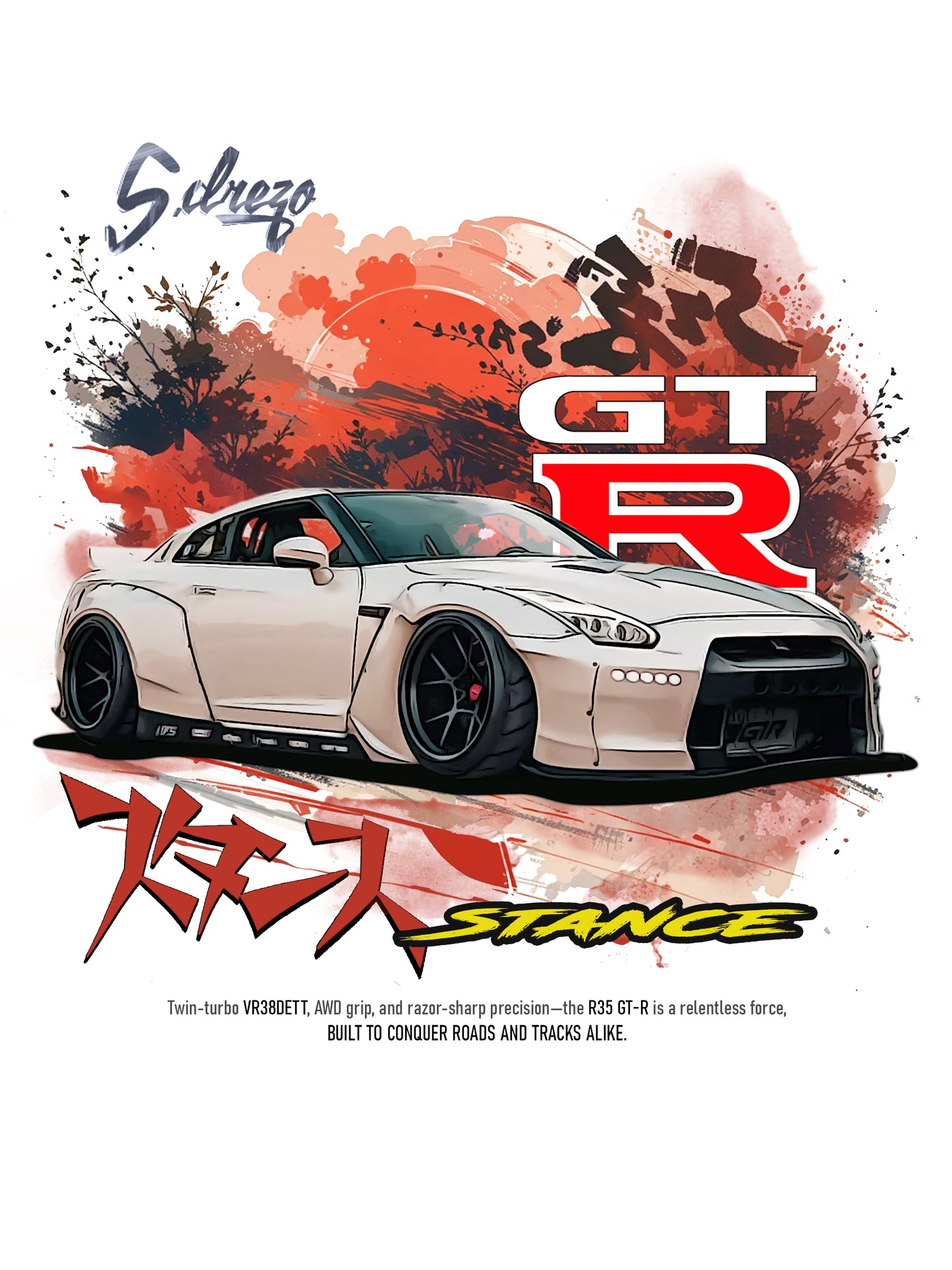 Saud Alfraij's R35 GTR - Oversized T Shirt