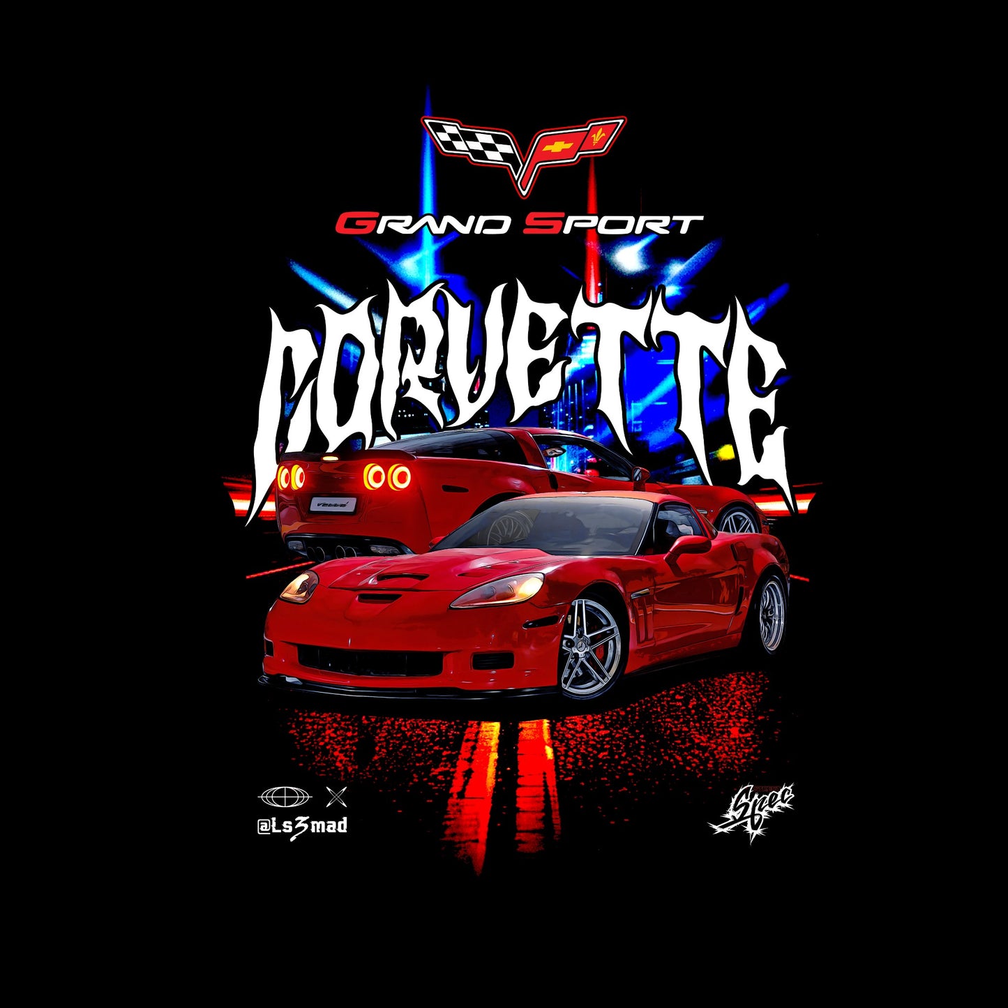 Imaad's Cammed Corvette Grand Sport C6 - Oversized T Shirt