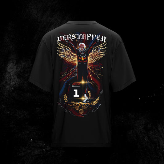 No Risk Full Push - Max Verstappen – Oversized T-Shirt